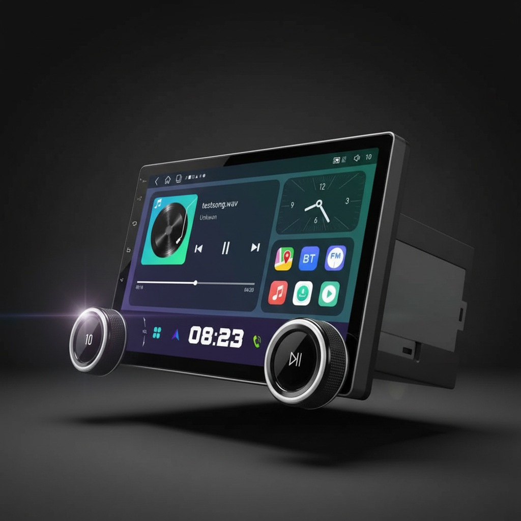 Gemstone (Orignal) 10.1″ 2K QLED Android Car Stereo 4GB RAM, 64GB Storage, Wireless Apple CarPlay & Android Auto