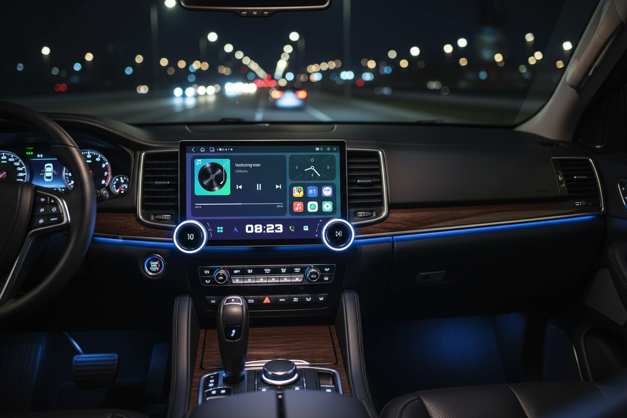 Gemstone (Orignal) 10.1″ 2K QLED Android Car Stereo 4GB RAM, 64GB Storage, Wireless Apple CarPlay & Android Auto